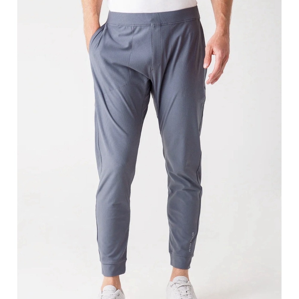NWT Peter Millar Mens Large Apollo Performance Jogger Jersey Taper Ankle Golf LT